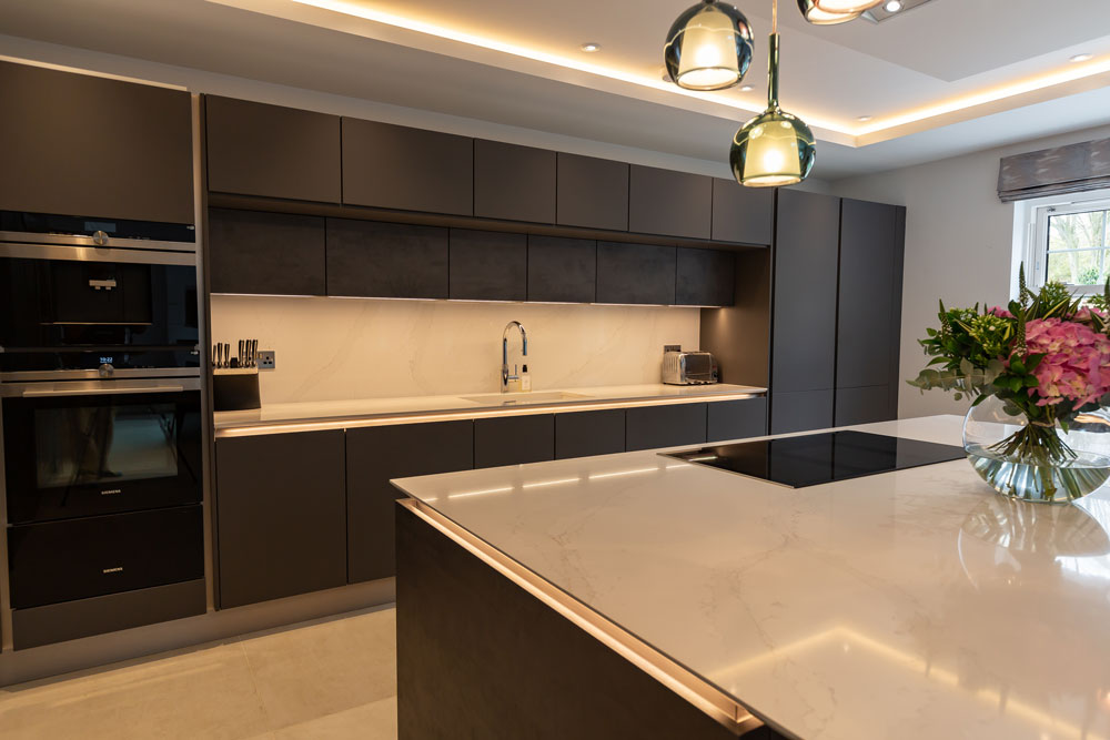 Silestone Eternal Calacatta Gold (cabinetry by Audus Kitchens)