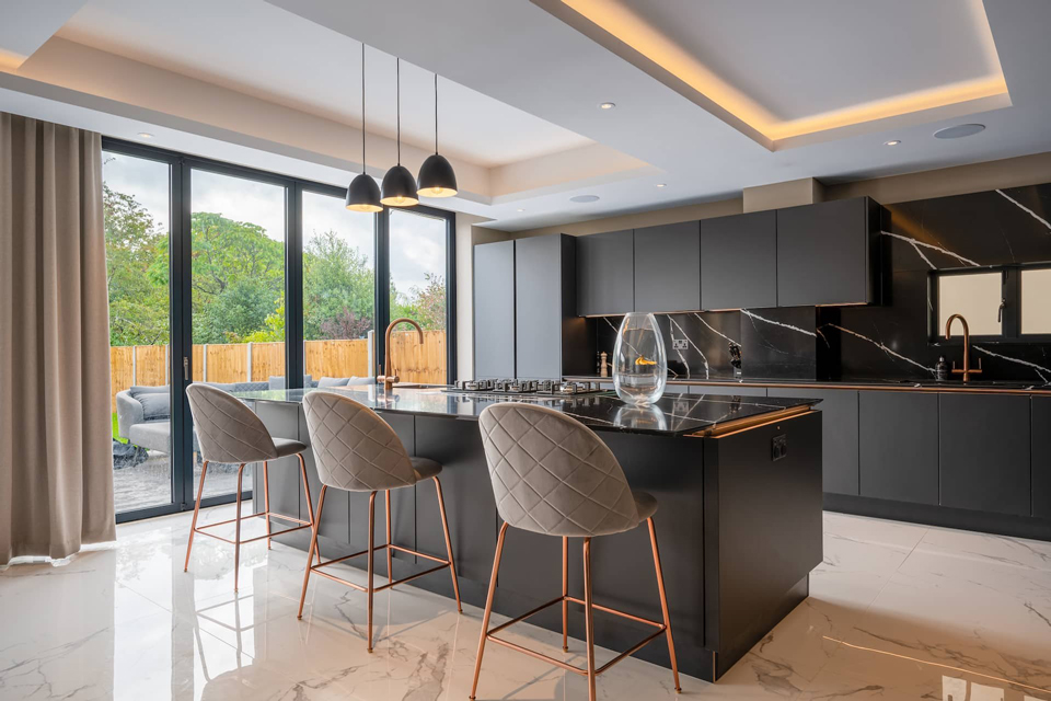 Silestone Eternal Marquina (cabinetry by Audus Kitchens)
