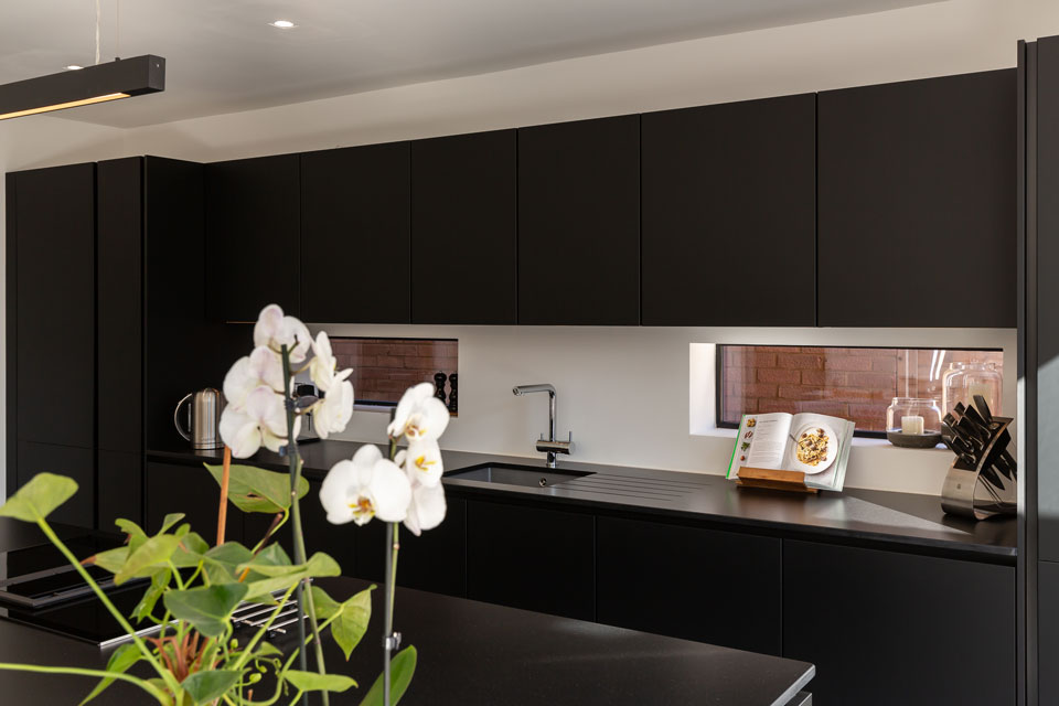 Silestone Negro Tebas Suede (cabinetry by Audus Kitchens)