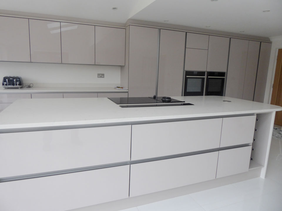 AG Quartz Blanco Carrara Q (cabinetry by First Choice Kitchens & Bathrooms)