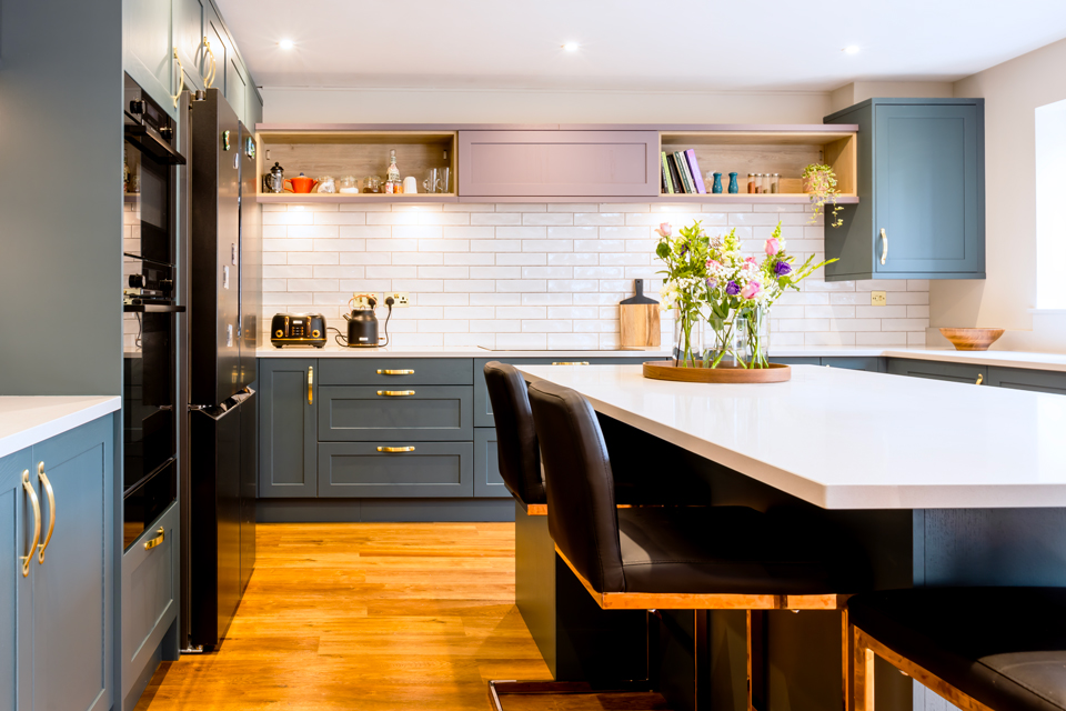 AG Quartz Blanco Snow (cabinetry by Jikoni Interiors)