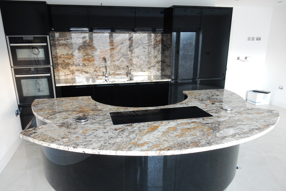 Betularie Granite (cabinetry by Jota Kitchens)
