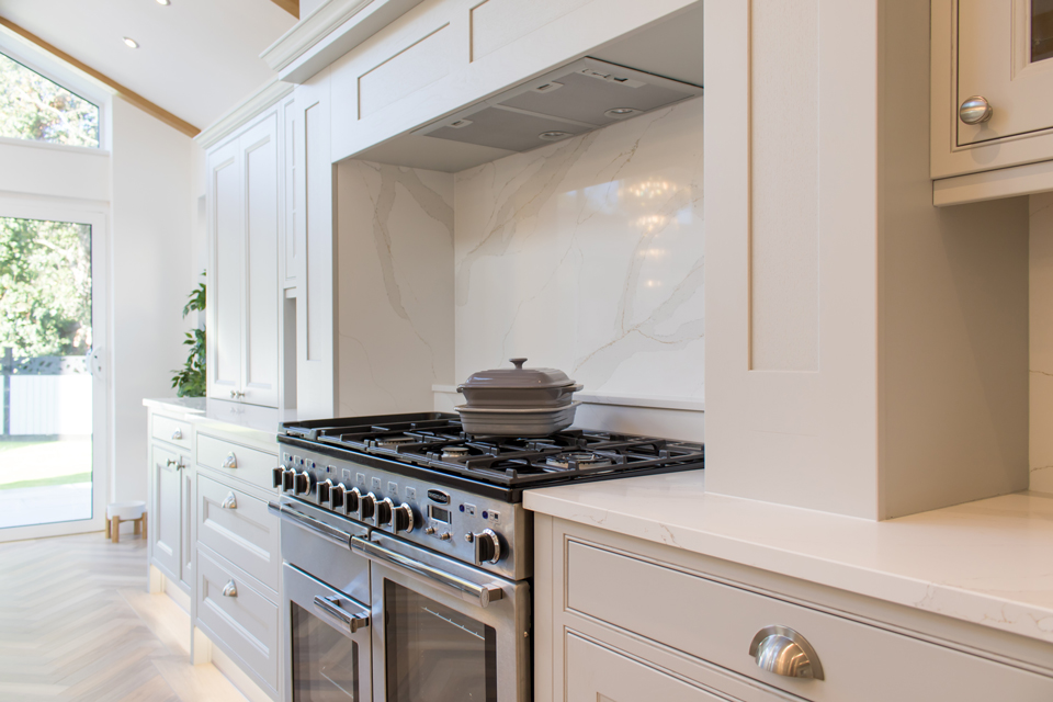 AG Quartz Calacatta Luxo (cabinetry by Paul Rowles Kitchens)