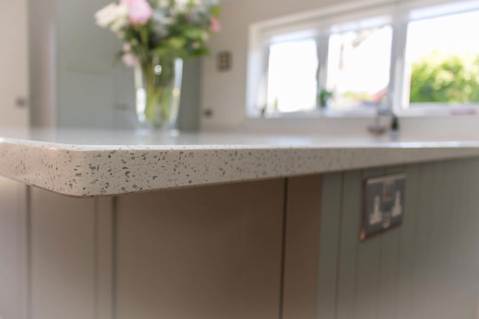 AG Quartz Blanco Starlight (cabinetry by Paul Rowles Kitchens)
