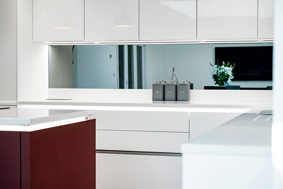 AG Quartz Blanco Ice (cabinetry by Zest Kitchens)
